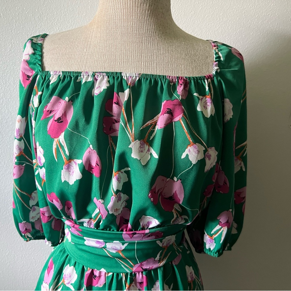BTFBM - Green & Pink Floral Dress NWOT
